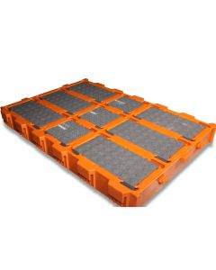 Plastic slat 600x400 orang/slat area max 7%/w/stoneware til
