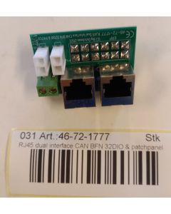 RJ45 Dual Interface CAN BFN 32DIO & Patchpanel