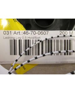 Cable Livy 0.5 White/Black