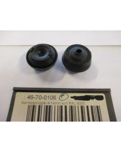 Diaphragm nipple 4-14mm black RAL 9005