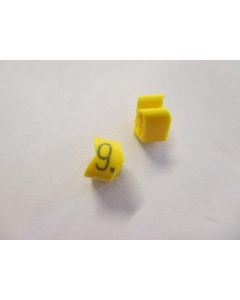 Cable noticeable clip 2-4 yellow/black 9   diameter 4-10mm