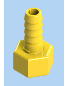 Hose connector, swivel 1/2" barb