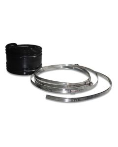 Packing f/exhaust air chimney D920/30 black incl pipe clamps