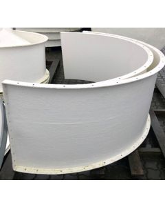 Intermediate ring 500mm wo/breakwater fiberglass