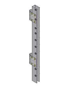 Adapter 35mm to 1 1/2" pipe with mounting material