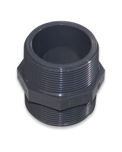Hexagon nipple 2" PVC NP16
