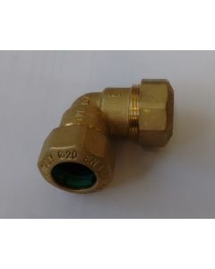 Elbow Brass Compression 90° 20x20mm