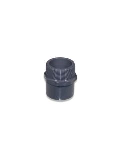 Adapter nipple 75/63x2 1/2mPVC with octagon