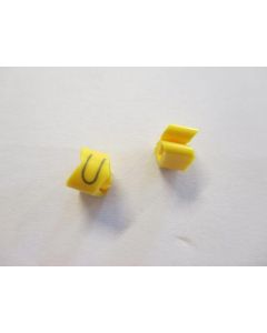 Cable noticeable clip 2-4 yellow/black U   diameter 4-10mm