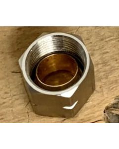 Nut, compression 3/8" OD tube, SST