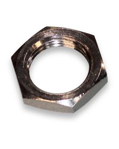 Hexagonal nut, brass nickel plated, 3/8"