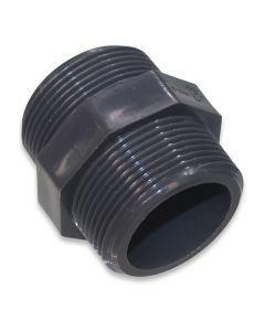 Hexagon nipple 1 1/2" PVC NP16