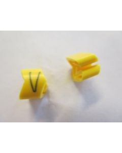 Cable noticeable clip 2-4 yellow/black V   diameter 4-10mm