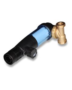 Reversible flow filter 1" DUO FR w/connect.mater. PVC & ma