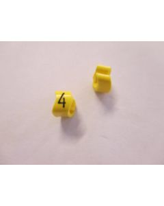 Cable noticeable clip 2-4 yellow/black 4   diameter 4-10mm