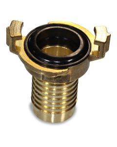 Hose piece for quick coupling 1" brs