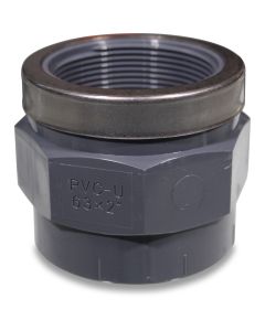 Adapter socket reinforced 63id x 2"f w/octagon PVC NP16