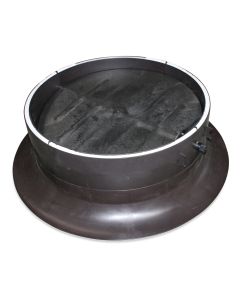 Suction funnel with swivel shutter CL920 brown assembled