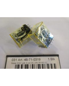 Relay IDEC Grey 4 pol DC 24V RY4S-UL