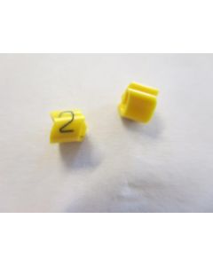 Cable noticeable clip 1-3 yellow/black 2   diameter 2.5-5mm