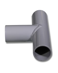 T-piece 1 1/2" Alu for ribbed tubes