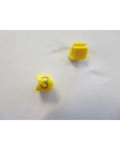 Cable noticeable clip 1-3 yellow/black 3   diameter 2.5-5mm