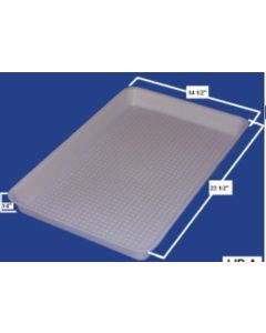 Floor Litter-Tray,22X14-1/2X1-3/4"H,white plastic