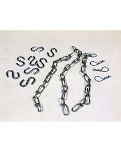 PARTS KIT - 3 chain, 8 hooks, 3 clips = 1 kit