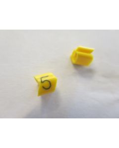 Cable noticeable clip 1-3 yellow/black 5   diameter 2.5-5mm