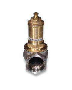 Safety valve 2" brs/chromium nickel-plated type 02 / 3-8 bar