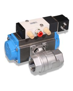Ball valve pneumat. 1" SST cpl Namur 24V 50Hz