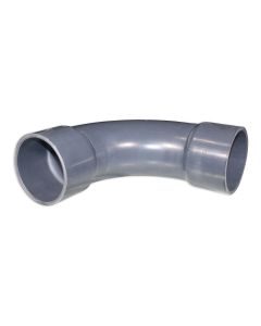 Bend 90deg PVC 140mm 2x stick-on sleeve PN12.5
