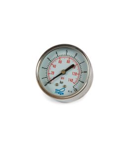 Manometer 0-10 rear connection 1/4" SST