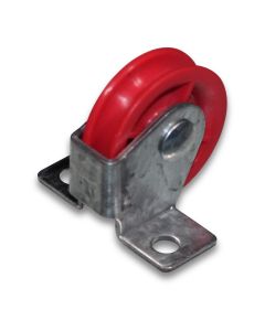 Pulley 1 1/2" 38,1mm plastic with bracket