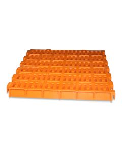 Plastic slat 600x400 orange open for piglets A-VH