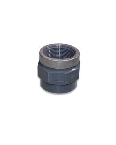 Adapter socket reinforced 50id x 1 1/2"f w/octagon PVC NP16
