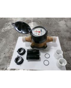 WTR METER KIT,CPL,GALLONS,5/8"IN 3/4OUT,3/4"NPT W/2 3/4"FEM