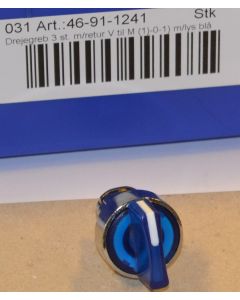Rotary switch with light return V to M blue