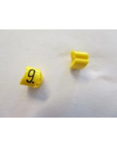 Cable noticeable clip 1-3 yellow/black 9   diameter 2.5-5mm