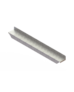 Housing L=120mm for shutter PVC VSK90 2 galv