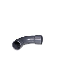 Bend 90deg PVC 50mm 2x stick-on sleeve PN16