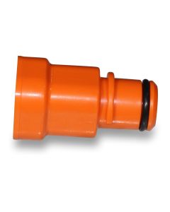 Transition piece orange  press. regulat. to recta. pipe 22mm