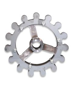 Driving wheel w/spoke TF-D45   for convers. to chain 35white