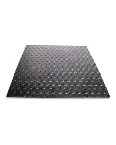 Plate  8-430x495 HDPE black with nubbed surface