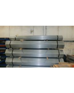 TUBE,ZINC FLO COAT,2"OD X122" .043/.052 WALL, 18 GUAGE