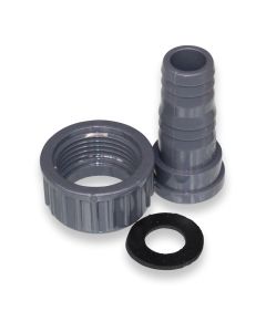Hose nozzle 20/22 x1" fm PVC with screw union