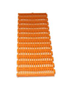 Plastic slat 1200x400 orange open for piglets/type A