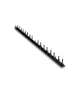 End cap PVC black f/pen profile 35x1000 closed