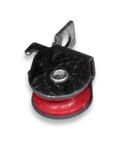 Pulley 7/8" 22.2mm plastic with bracket cross member