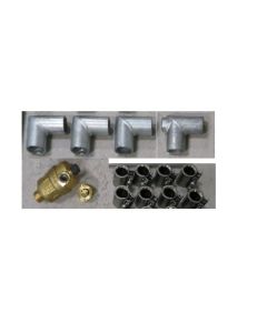 Room heating mounting set no. 4 1"